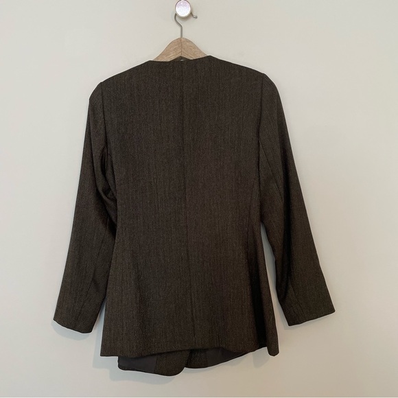 Lafayette 148 Tie Waist Olive Green Blazer - Picture 6 of 6